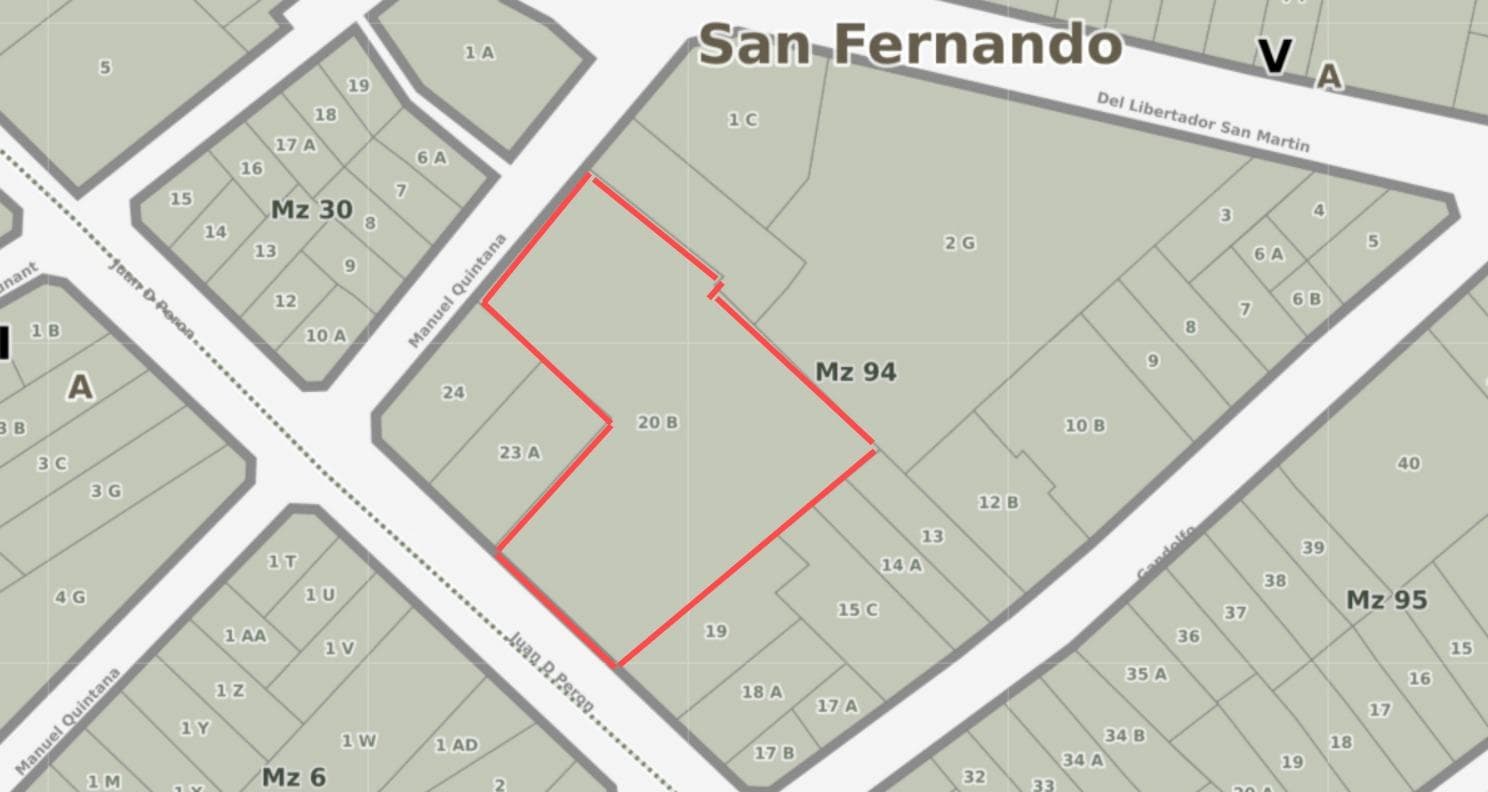 Terreno en venta en San Fernando - 1