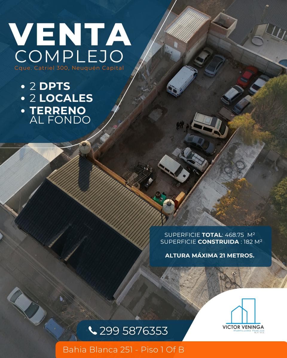 Lote con dos locales + dos dptos en Barrio Cumelen - 1