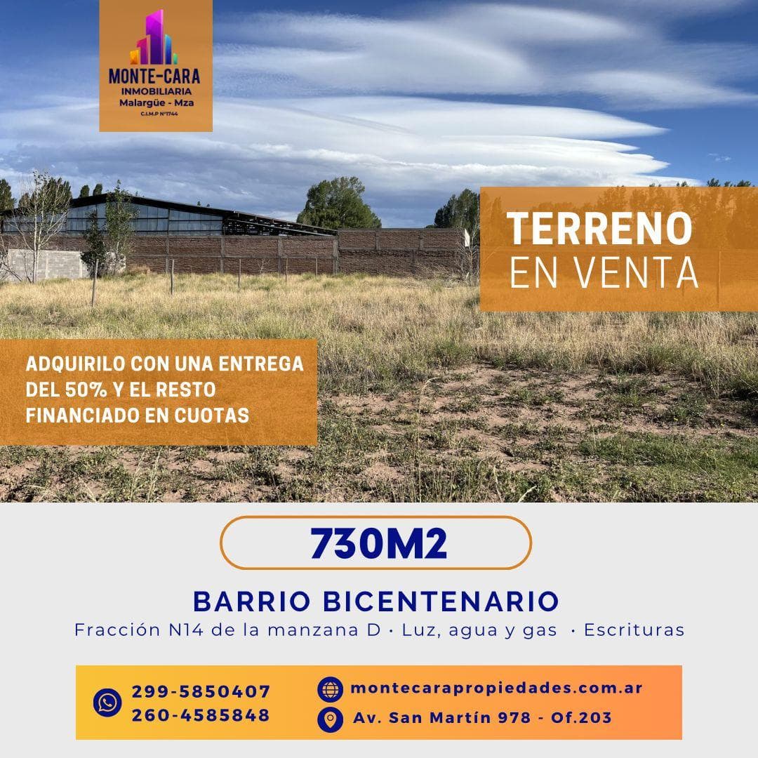 Terreno en Barrio Bicentenario - 1