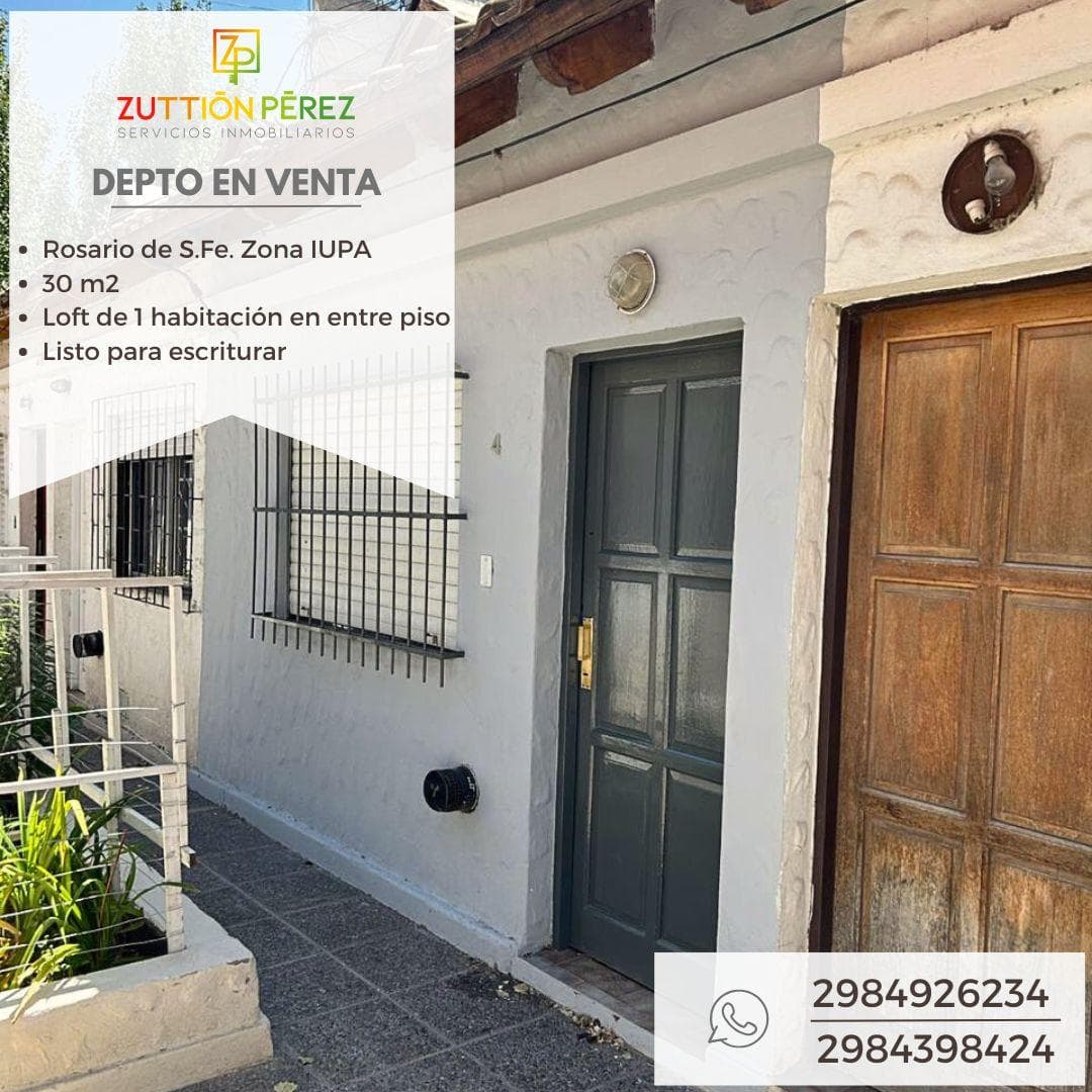 Departamento tipo loft zona IUPA - 1