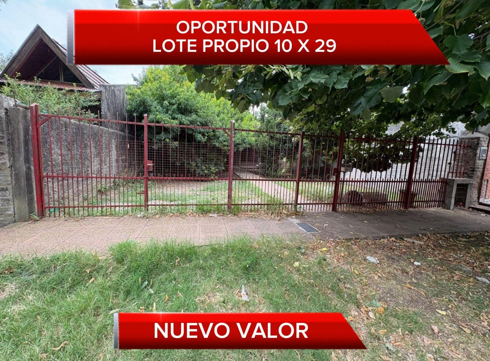 LOTE PROPIO - 298m2 - APTO CREDITO - ZONA RESIDENCIAL - OPORTUNIDAD - 1