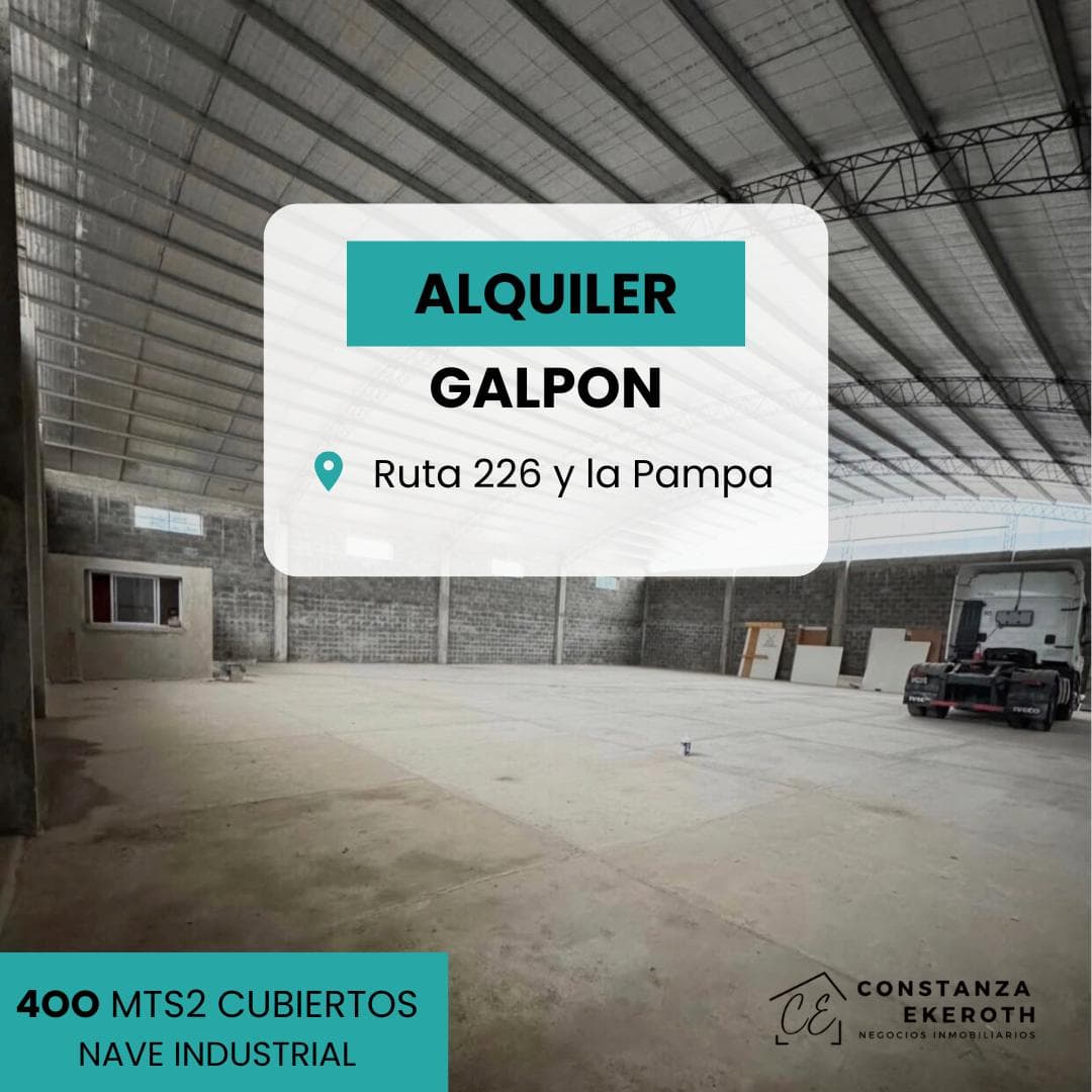 GALPON, NAVE INDUSTRIAL - SOBRE LA RUTA - 1