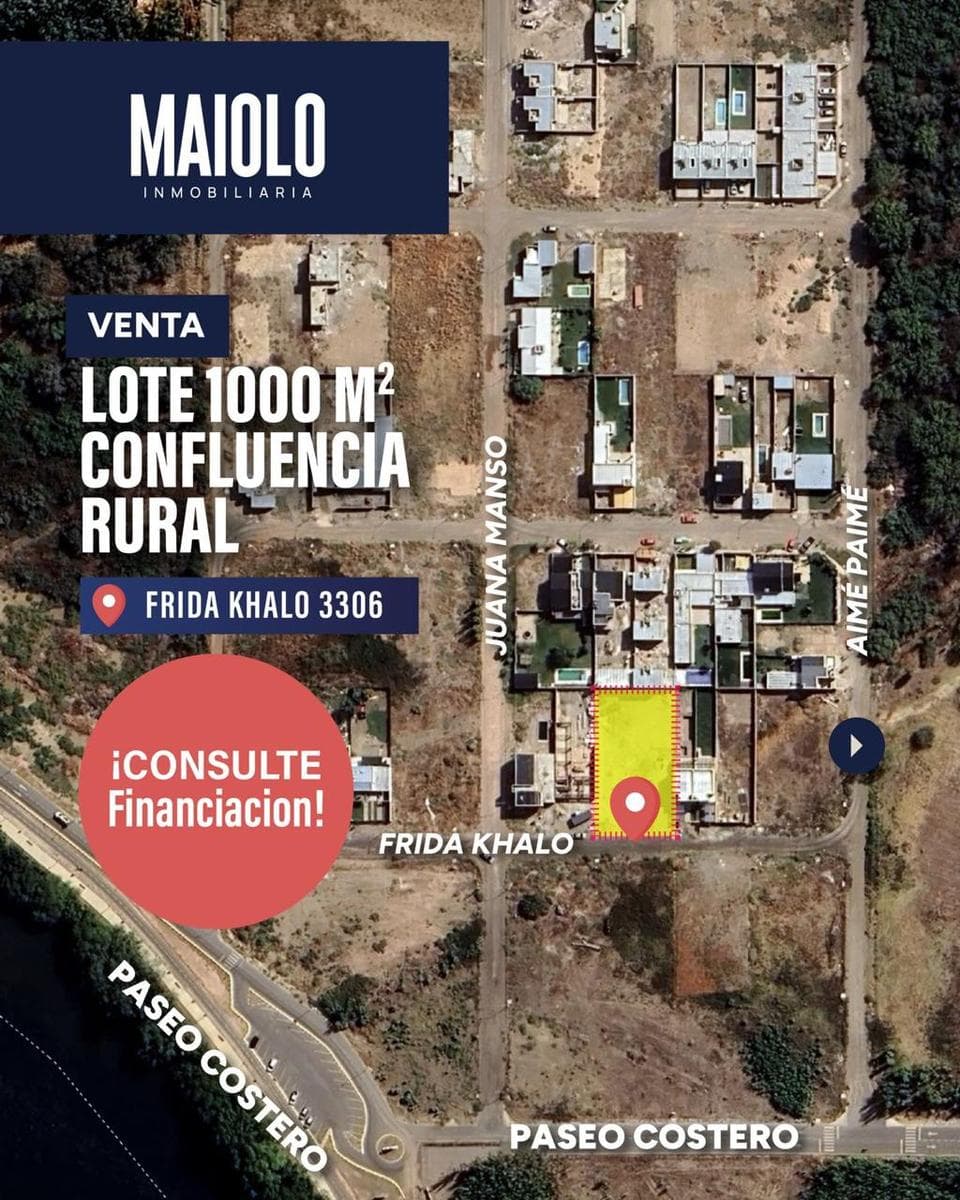 Terreno en venta - 1000m2 Confluencia Rural - 1