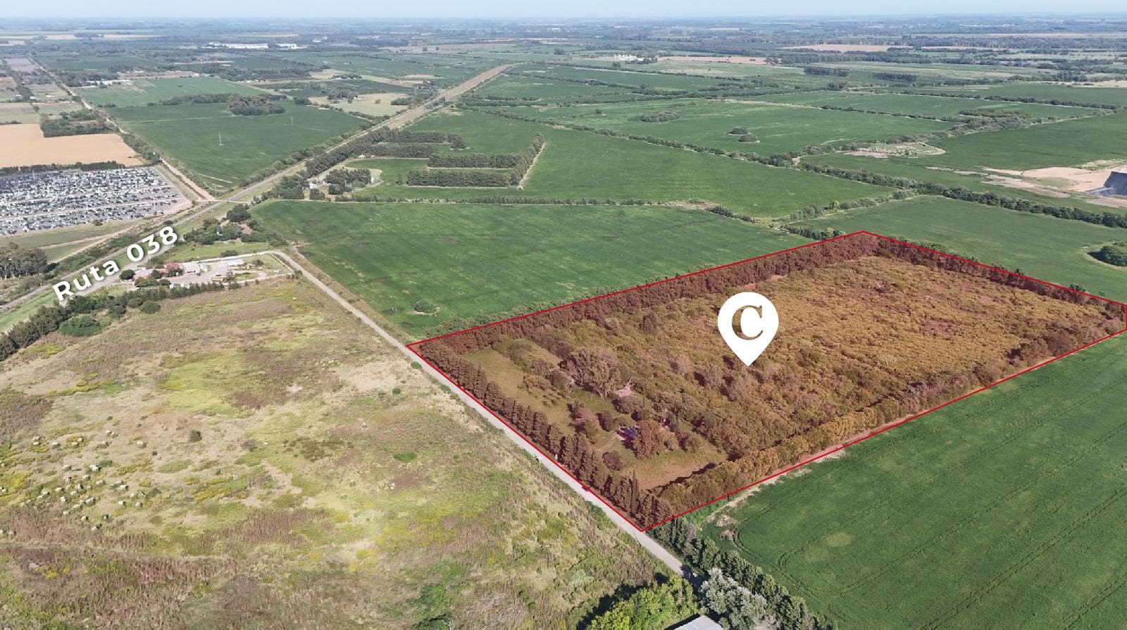 Campo de 9 hectáreas con excelente proyección industrial. Camino Costa Brava, Zárate - 1