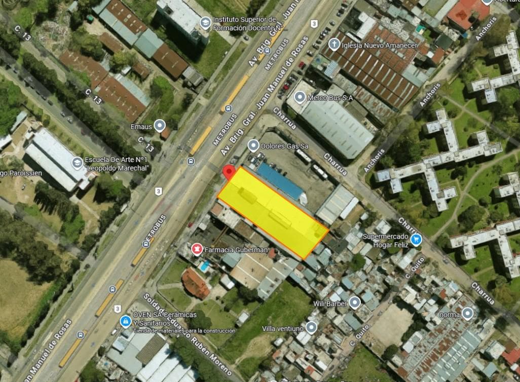 Galpón Semi Cubierto 2.313 m² s/ Avenida - Isidro Casanova - 1