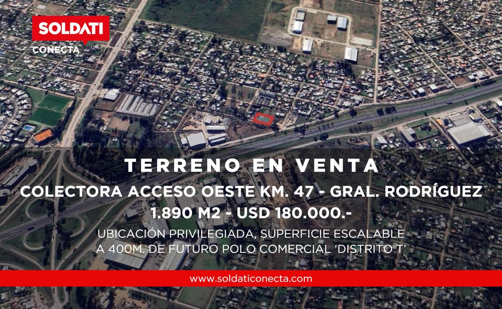6 Terrenos en Venta - Colectora Acceso Oeste, General Rodriguez - 1