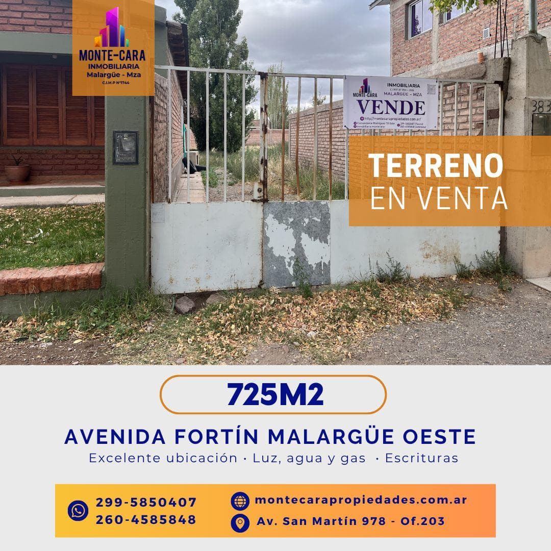 Terreno en Avenida Fortín Malargue - 1