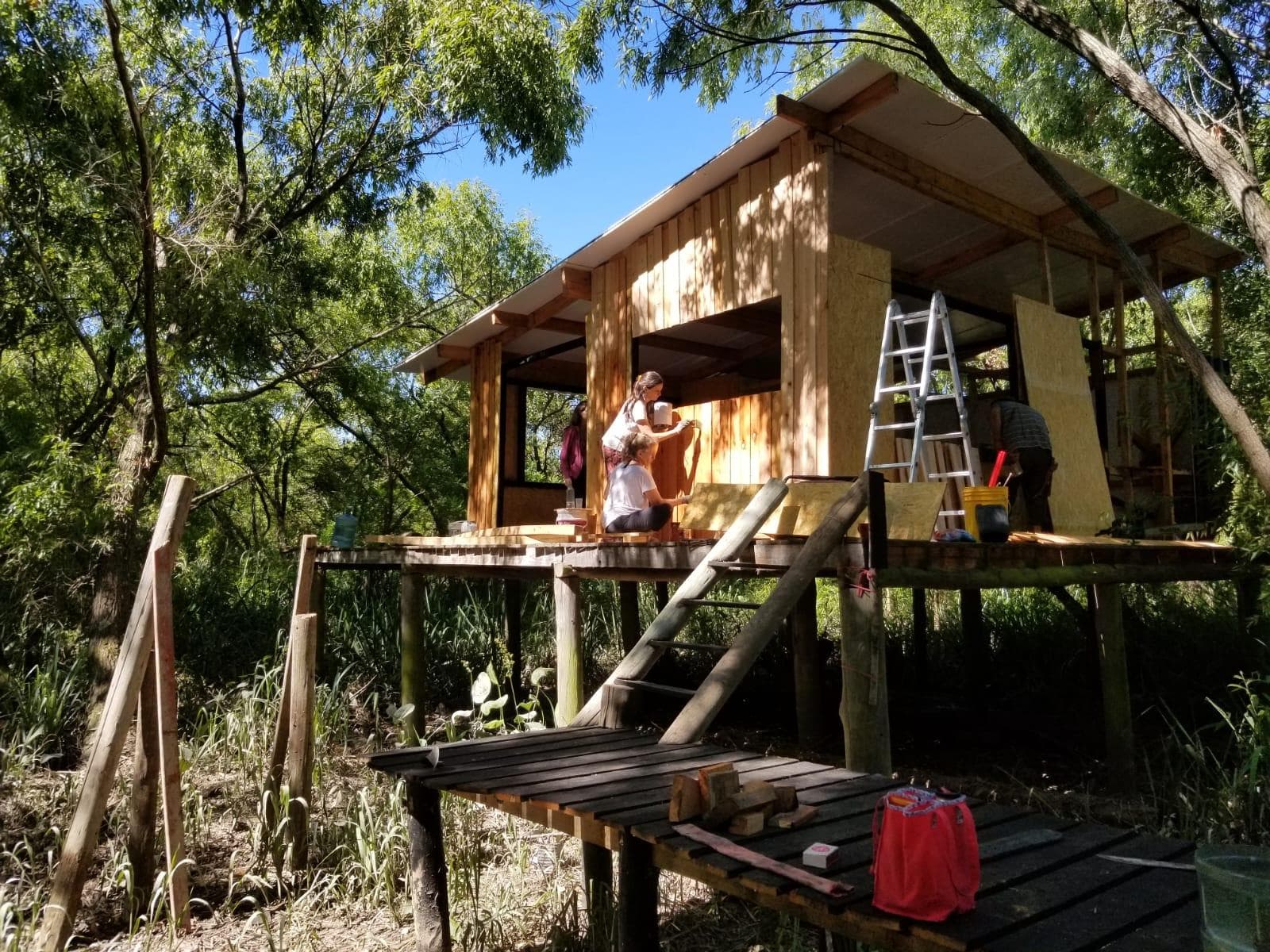 Cabaña Islera en San Fernando en construcción. - 1