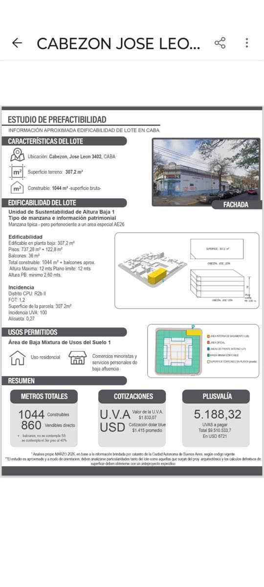 LOTE DE 11 X 30 EN ESQUINA IDEAL - 1