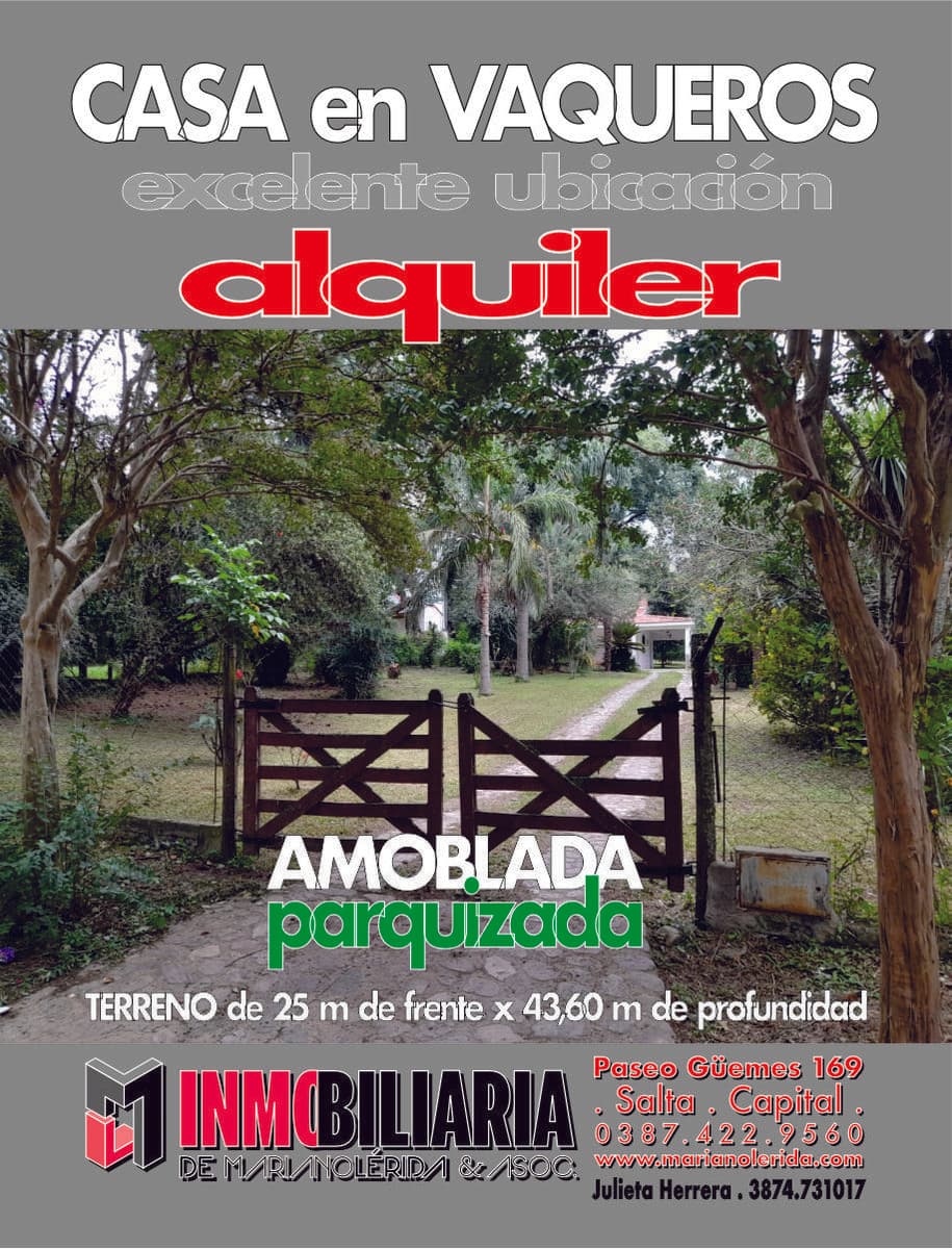 Casa en Vaqueros con hermoso parque - 1