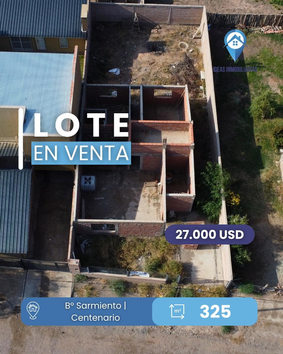 Lote con casa en construcción | Centenario - 1