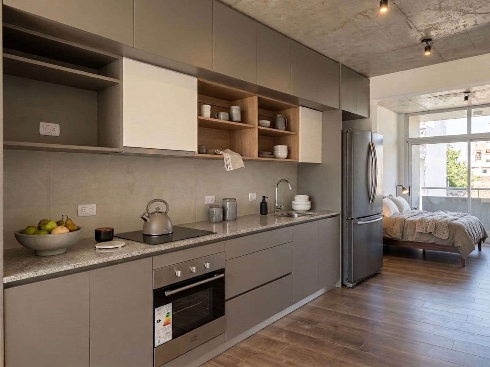 VENTA DEPARTAMENTO MONOAMBIENTE DIVISIBLE CON PARRILLA PROPIA Y BALCONES - PALERMO - 1