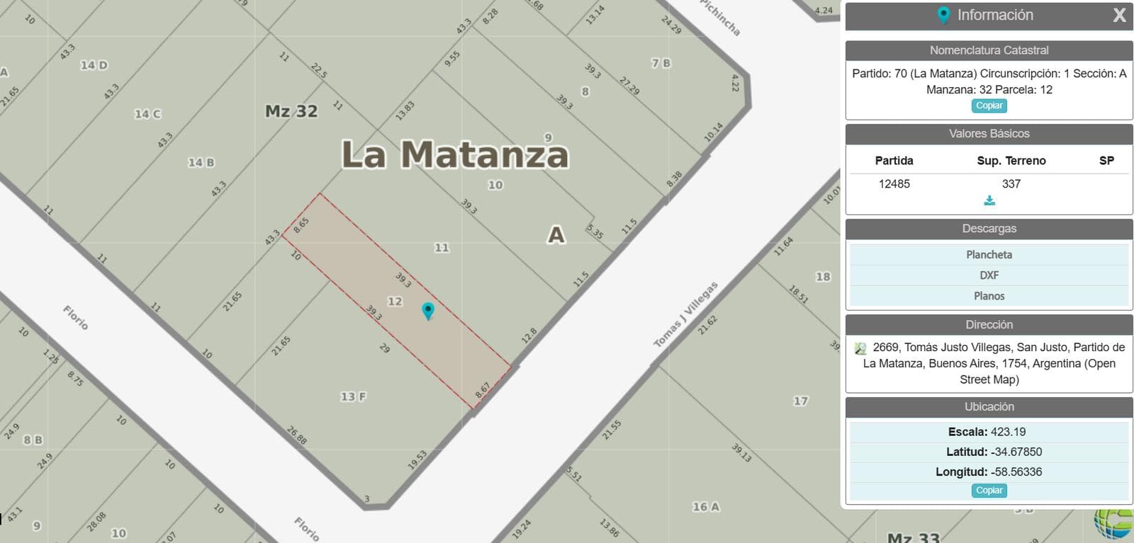 VENTA LOTE CONSTRUCTIVO DE 337 M2 EN SAN JUSTO CENTRO ZONIFICACION C1 ACEPTA DEPARTAMENTO TERMINADO - 1