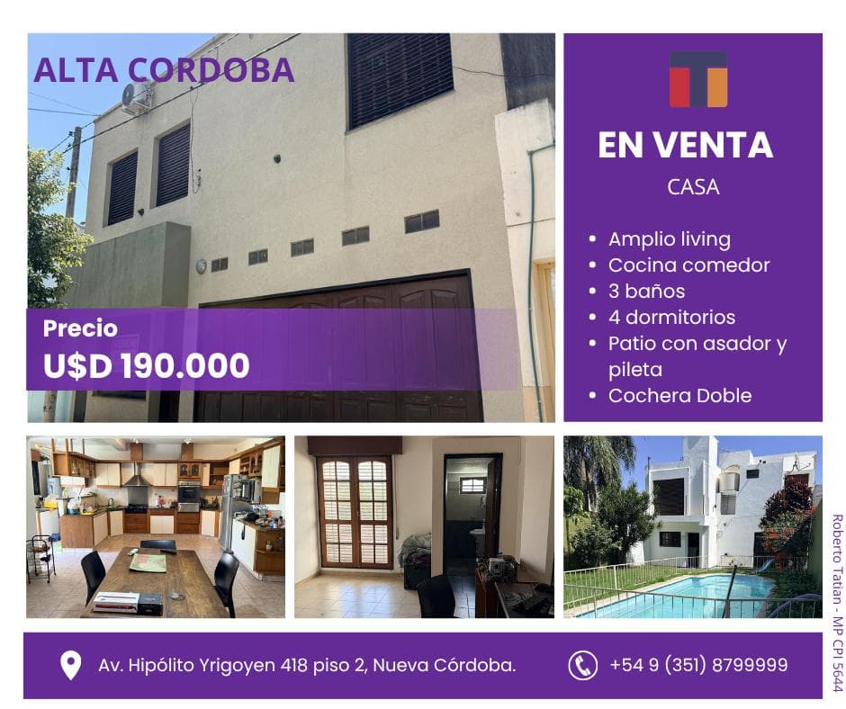 ¡Tu Oasis Familiar en Alta Córdoba! Espaciosa Casa de 4 Dormitorios con Pileta y Quincho - 1