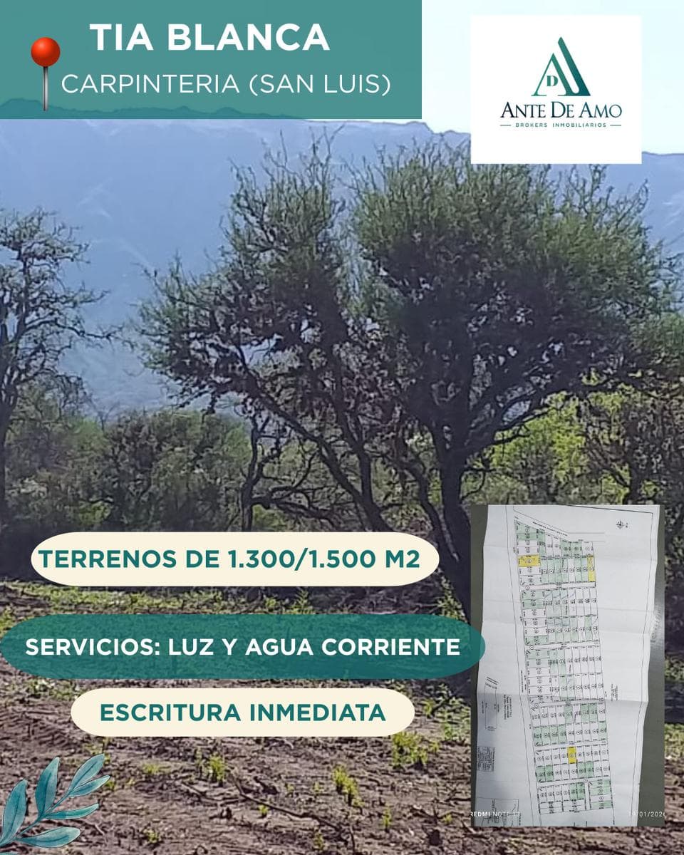 OPORTUNIDAD Terrenos en Carpinteria, Villa de Merlo (San Luis) - 1