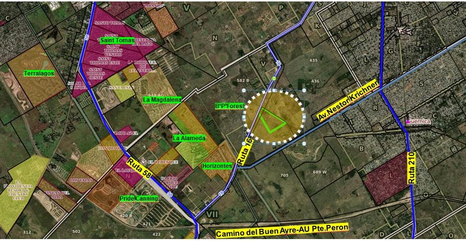 Fraccion Industrial 40,5 Has Ruta 16 km.10 , Guernica, Pte. Perón - 1