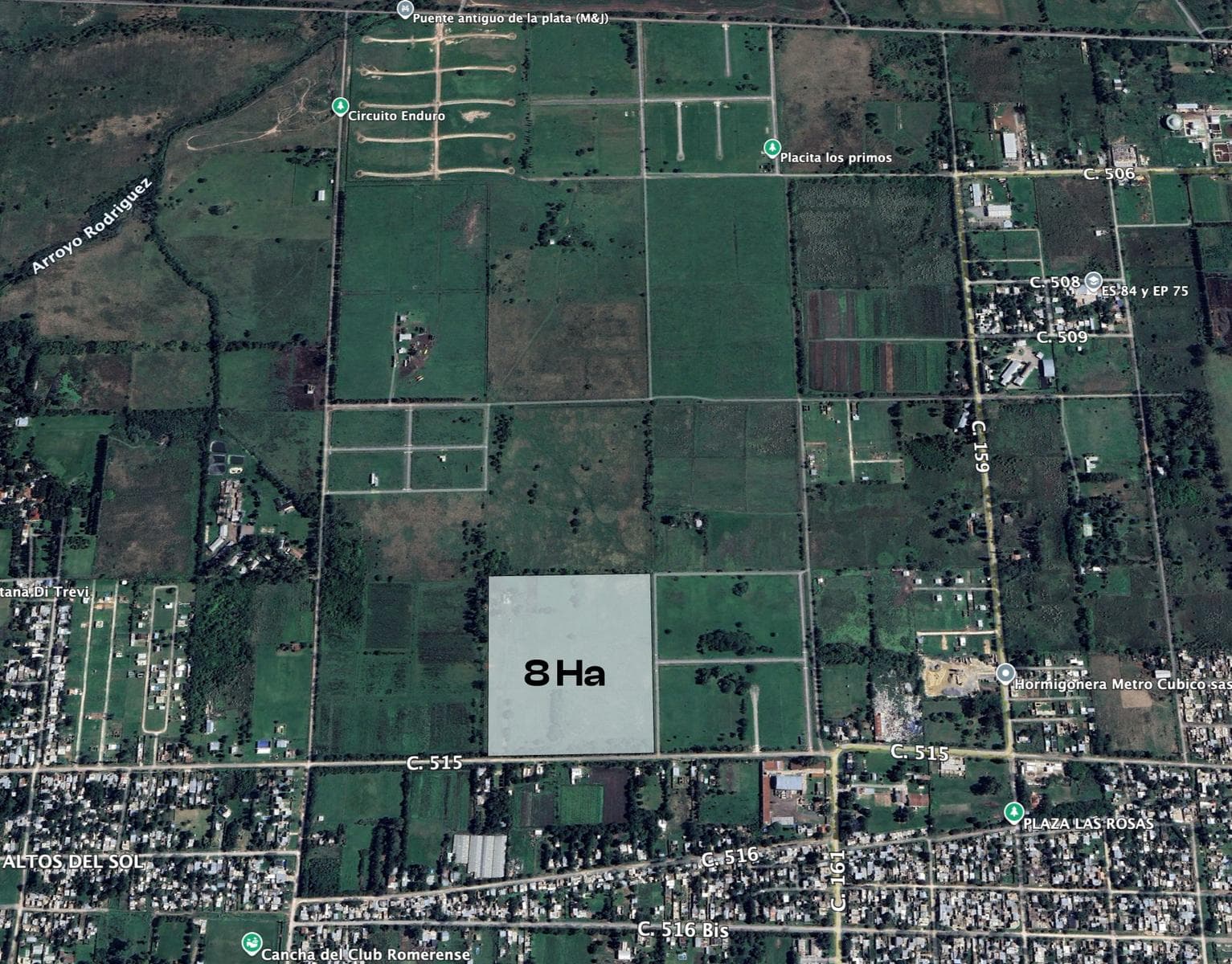 Fracción en VENTA | 8 hectáreas | 515 e/ 161 y 167 J. Gorina - 1