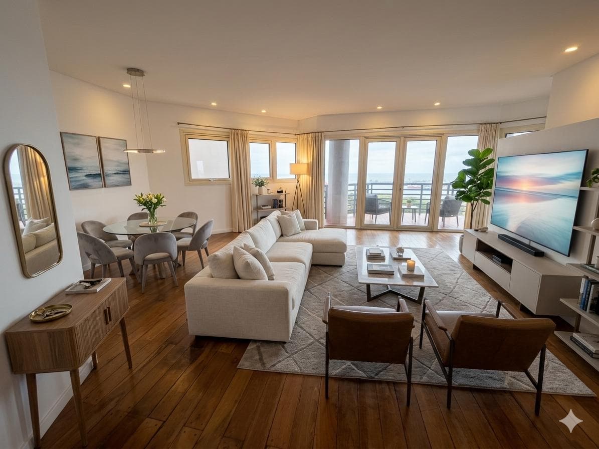 Departamento con balcon terraza - 1