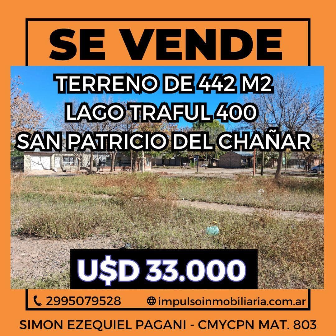 VENDO TERRENO EN BARRIO PARQUE INDUSCTRIAL EN SAN PATRICIO DEL CHAÑAR - 1
