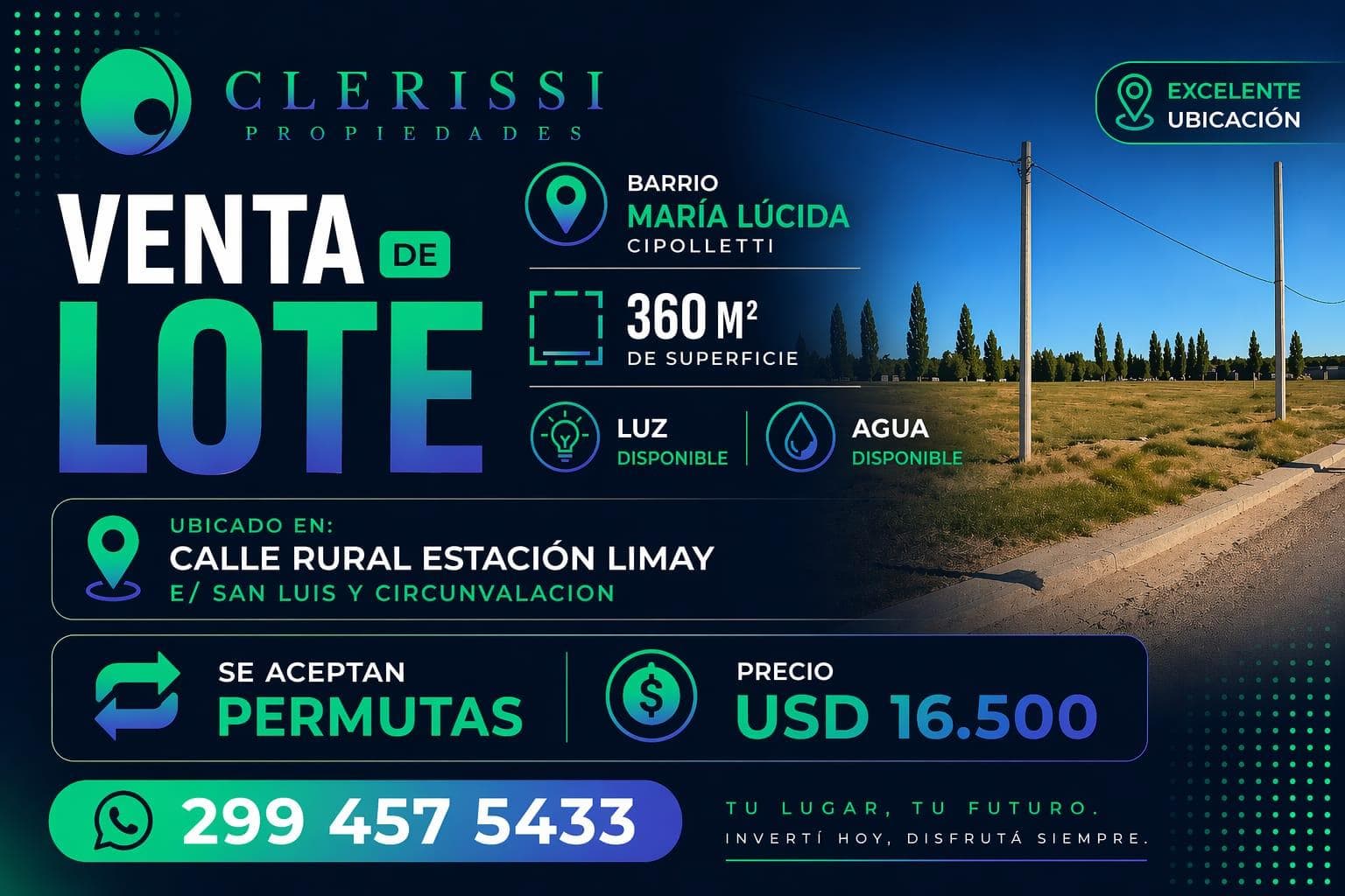 Venta de Terreno en Loteo M° Lucinda - Cipolletti - 1