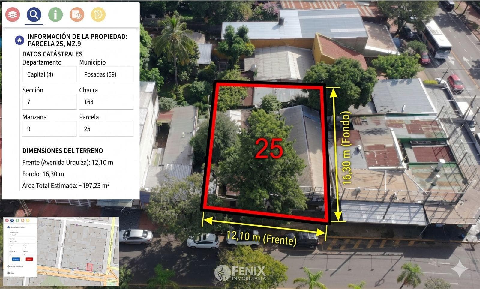 TF878 - TERRENO - AV. URQUIZA CASI AV. ROCA Y CORRIENTES - 1