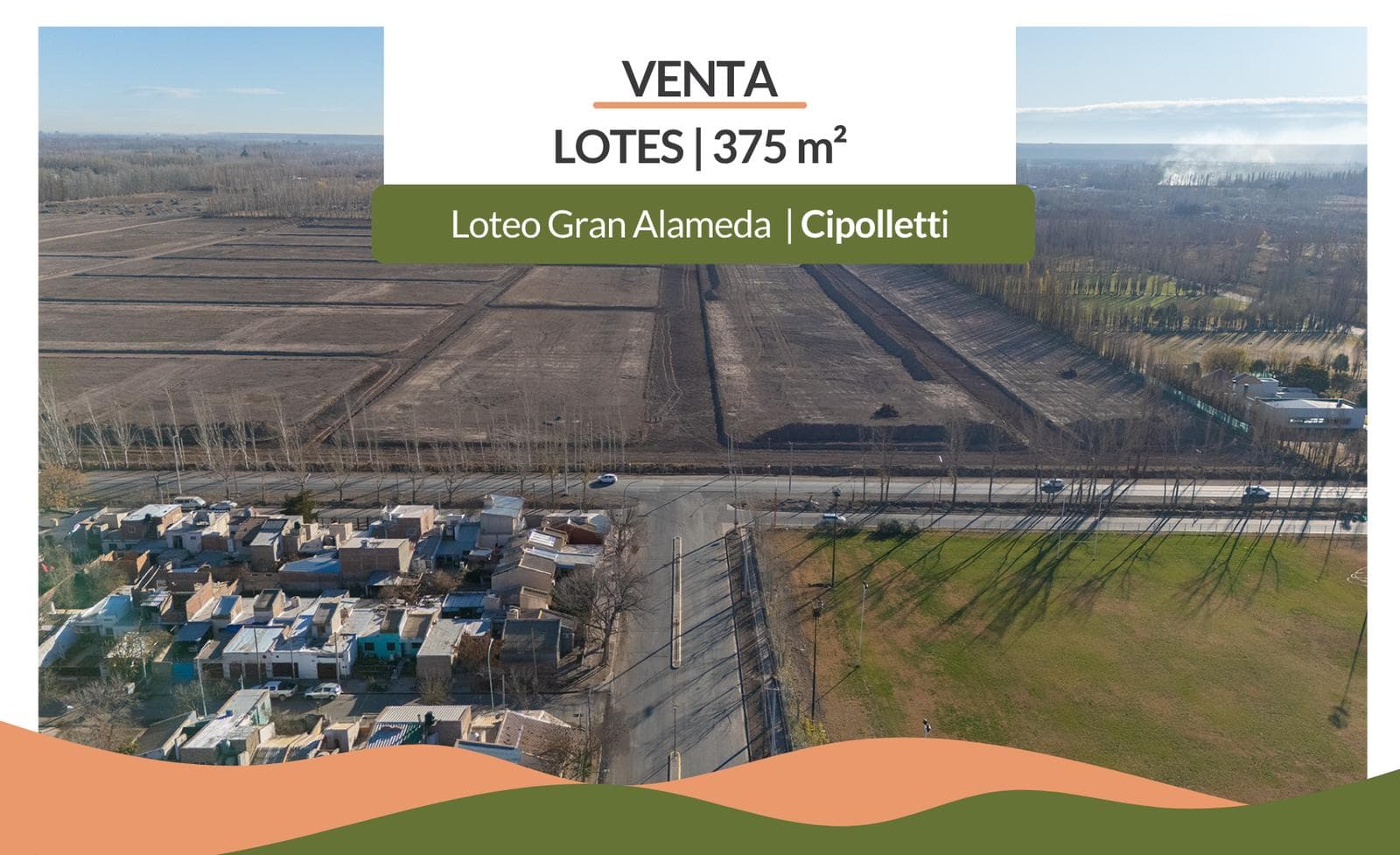 VENTA TERRENO COMERCIAL LOTEO GRAN ALAMEDA CIPOLLETI 375M2 - 1