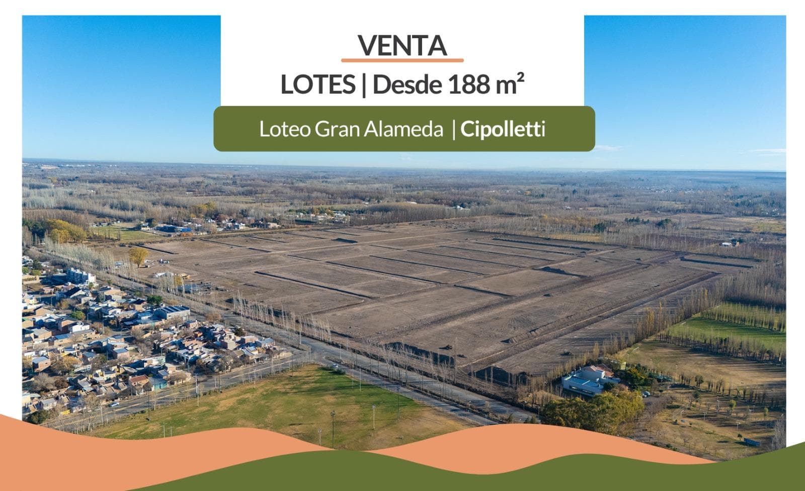 VENTA TERRENO EN CIPOLLETTI, LOTEO GRAN ALAMEDA - 1