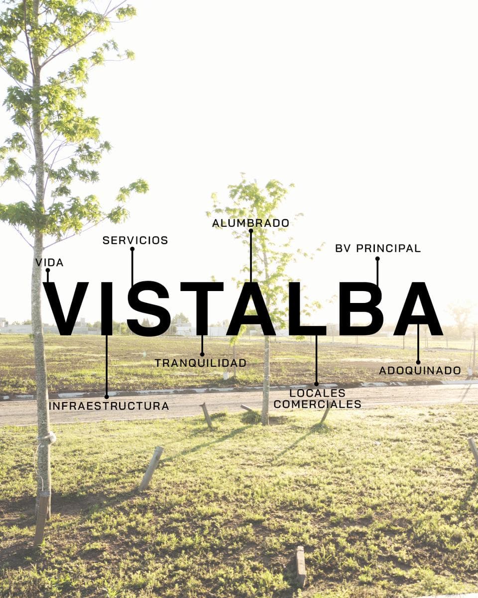 EN VENTA - LOTE EN BARRIO ABIERTO VISTALBA - RICARDONE - 1