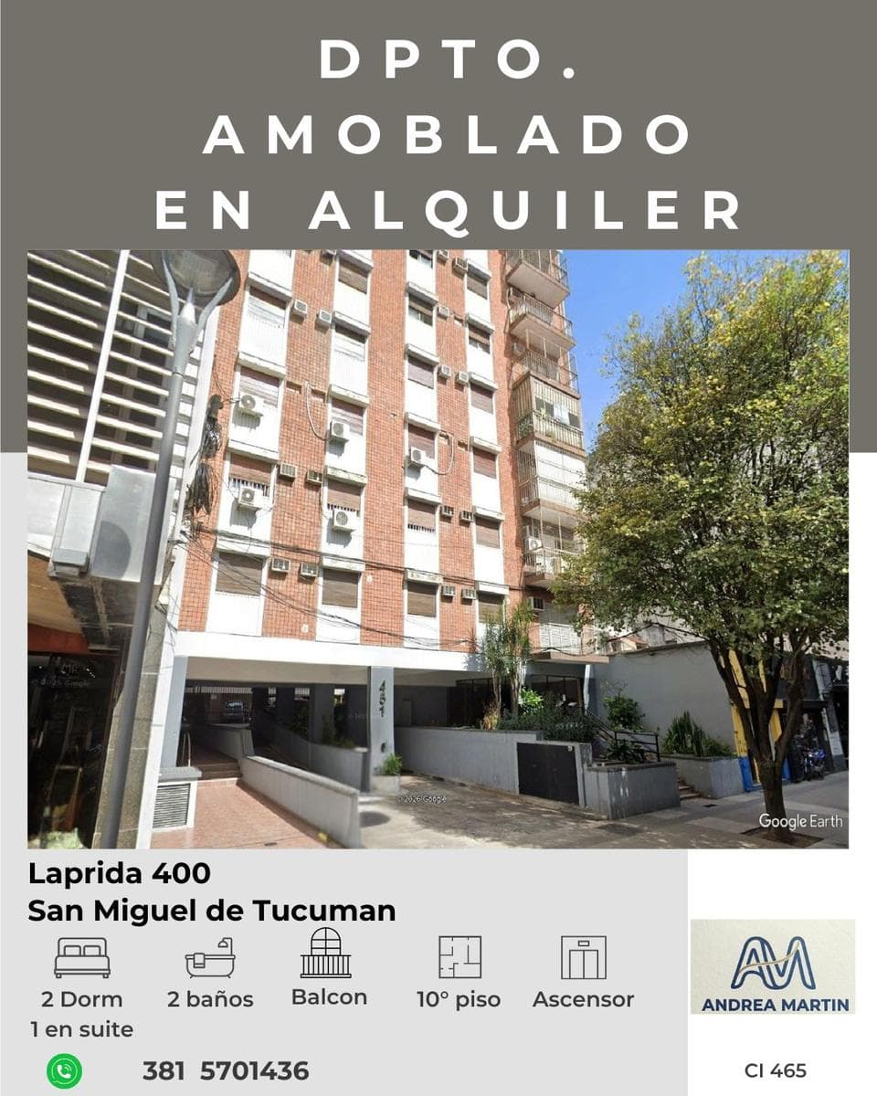 Dpt. Alq Amoblado Laprida 400 - 1