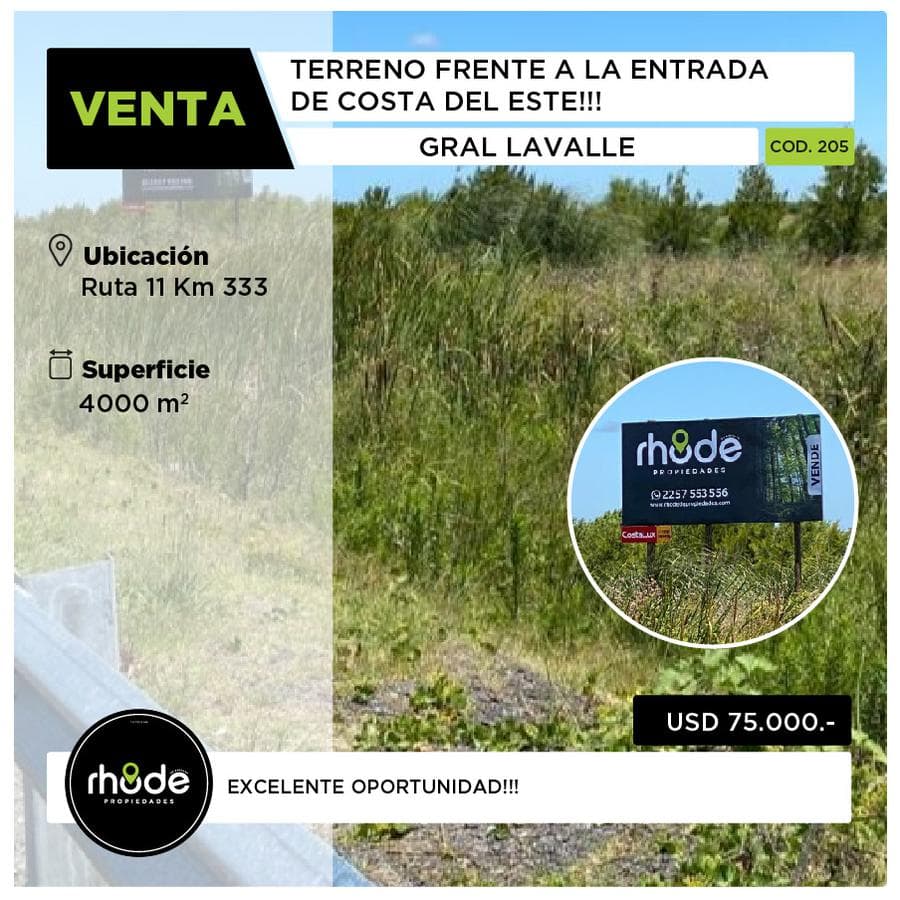 Terreno - General Lavalle - 1