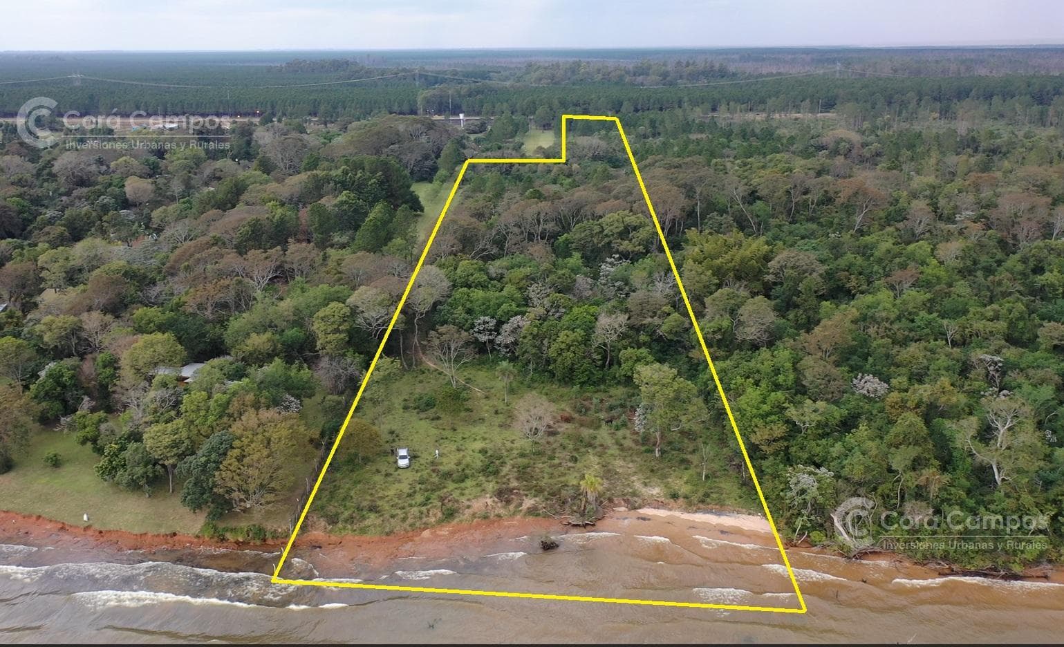 Chacra de 3.7 ha Sobre Rio Paraná y Sobre ruta. Sin mejoras. - 1